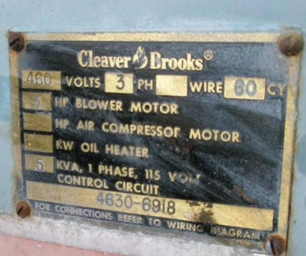 Used Boiler, Hot Oil, Cleaver Brooks, Mdl IPT200-12, 30 PSI, #S731494