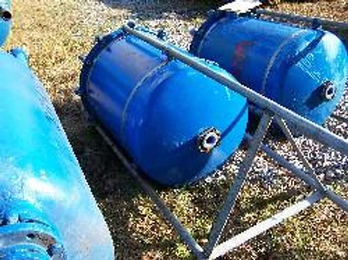Used Pfaudler approximately 100 gallon vertical glass lined vacuum receiver