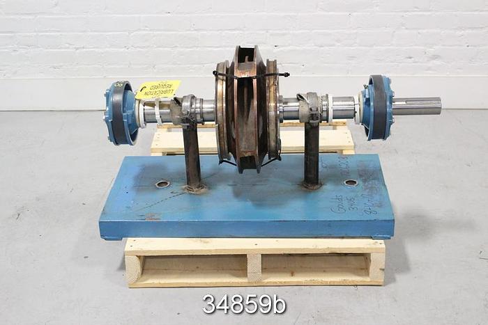 Used Goulds 3405 8x10x17 Pump Rotating Assembly, 14.5" Impeller Diameter #34859