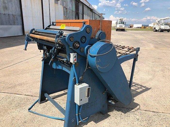 Used 36" Beck sheeter shafted unwind