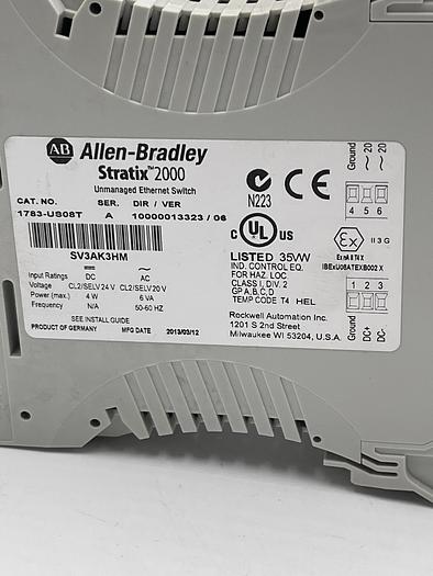 Used Allen-Bradley 1783-US08T Ser A