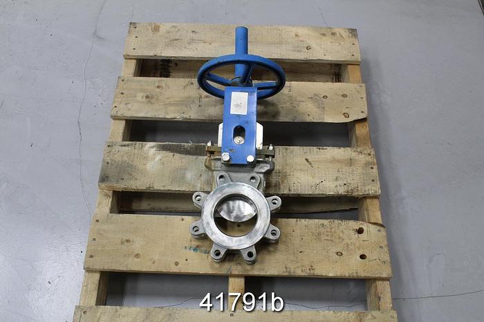 Used Orbinox  4" Hand Operated Knife Gate Valve #41791