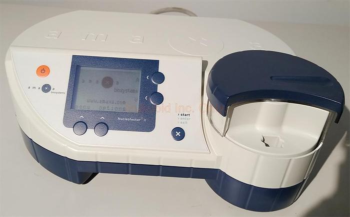 Used AMAXA BIOSYSTEMS NUCLEOFECTOR II ELECTROPORATOR TRANSFECTION UNIT