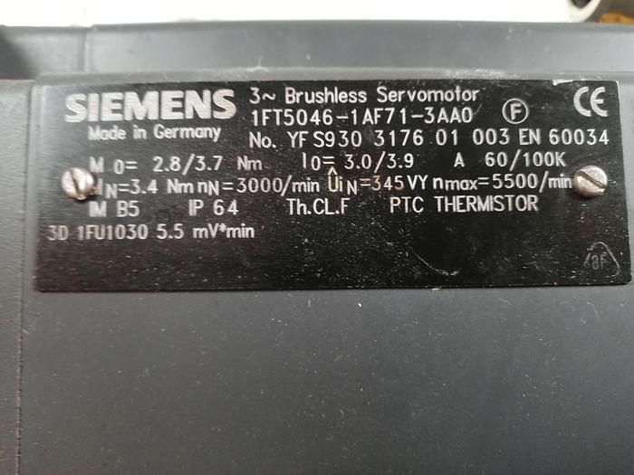 Used Siemens 1FT5046-1AF71-3AA0