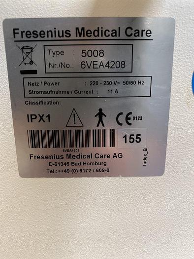 Used Fresenius Medical Care 5008 Dialysegerät, 25777 h
