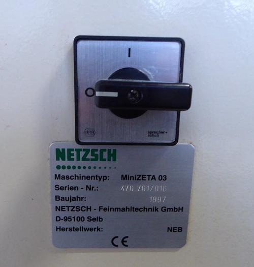 Used NETZSCH MINI-ZETA-03 HORIZONTAL MEDIA MILL (#9679)
