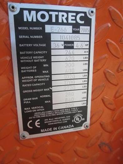 Used 2005 Taylor Dunn Motrec E-266 - Seria#1041085