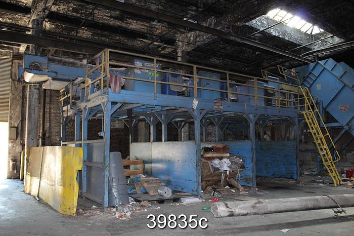 Used Loose News Sorting Line and Conveyor System #39835