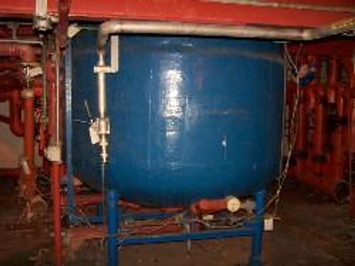 Used Pfaudler 2000 gallon vertical #5014 chemstor glass lined tank