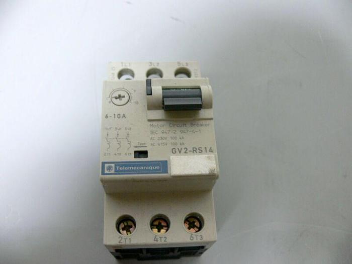 Used Telemecanique GV2-RS14 Motor Circuit Breaker 6-10A