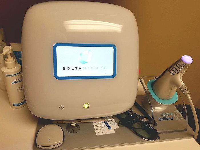 Used SoltaClear + Brilliant Clear and Brilliant & Permea Hand Pieces