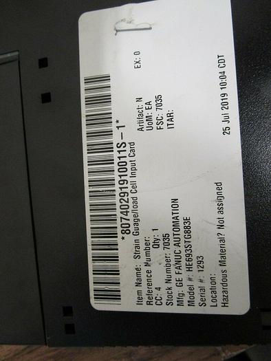 Used Strain Gauge/ Load Cell Input Card
