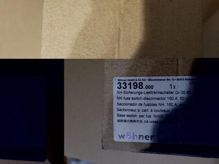 Fuse switch disconnector NH00 160A 33198 - Wöhner