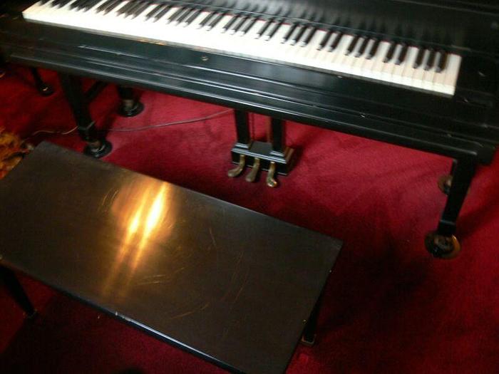 Used ANTIQUE EMERSON ELECTRIC PLAYER PIANO - BLACK SMALL GRAND W/ 38 QRS MUSIC ROLLS