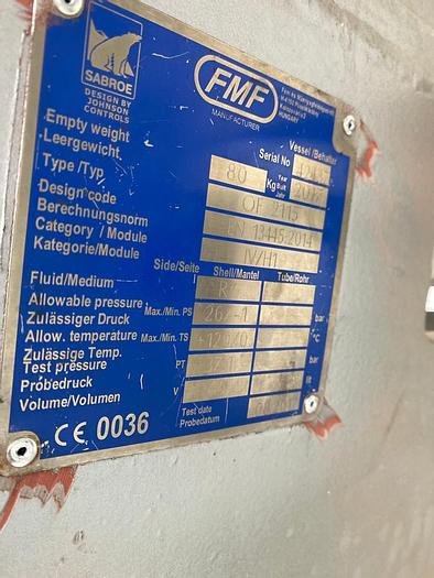 Used 2017 Sabroe OHU 10737 Rotary Screw Compressor