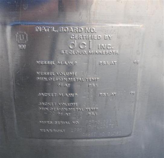 Used 750 Liter DCI Kettler with Side Sweep