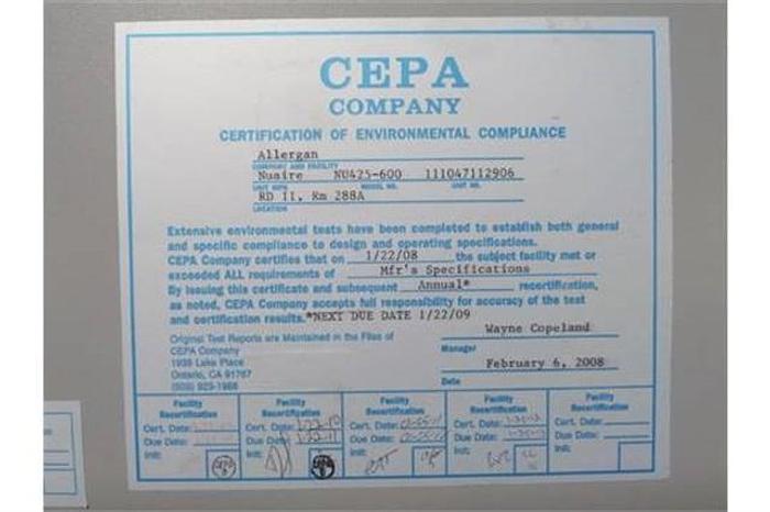 Used 6' Nuaire Biological Safety Cabinet