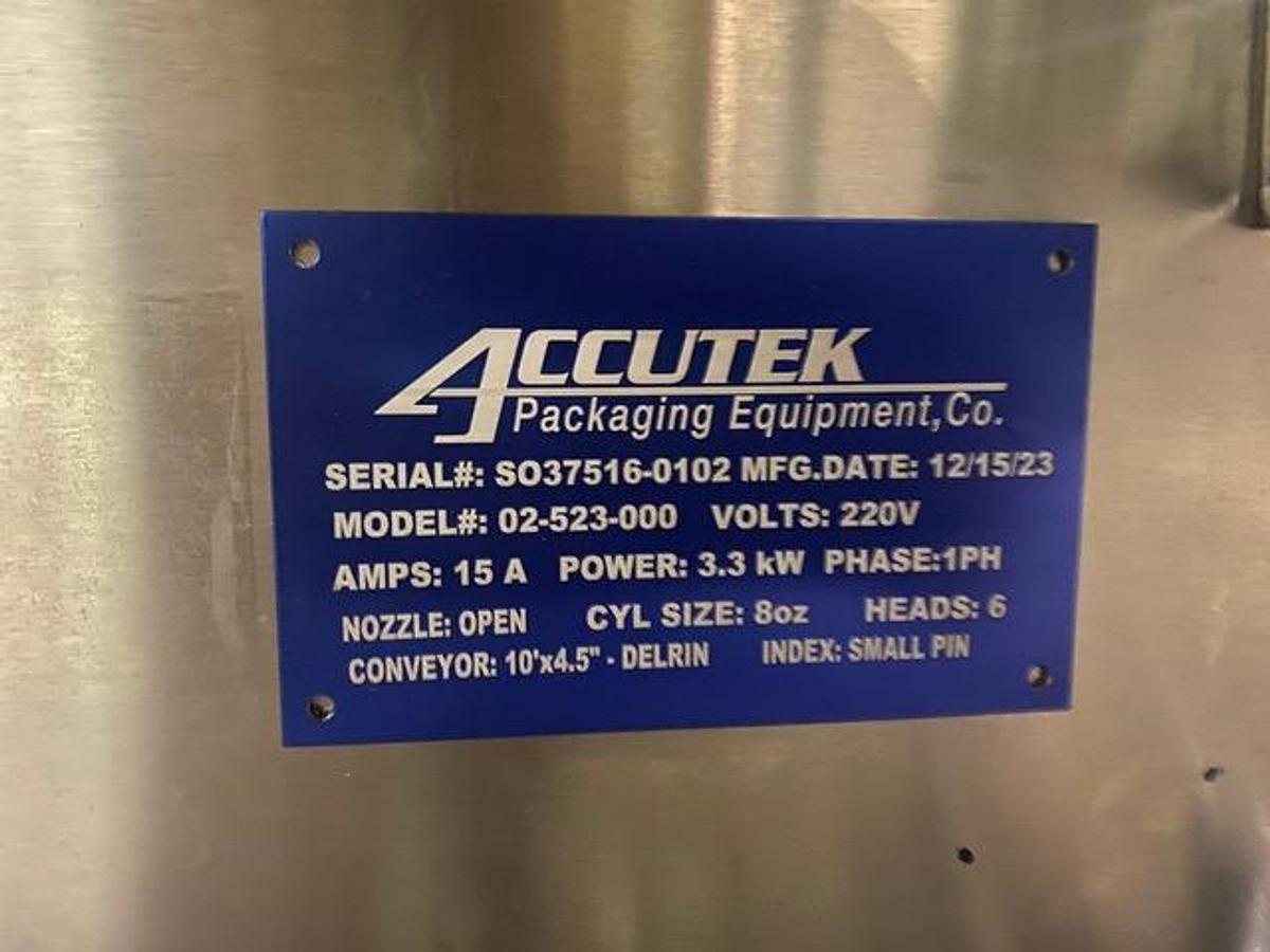 Used Filler, Accutek AVF 6-8 Filling System