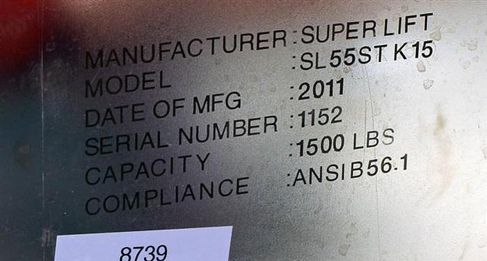 Used SuperLift SL55ST-K-15 Walkie Stacker