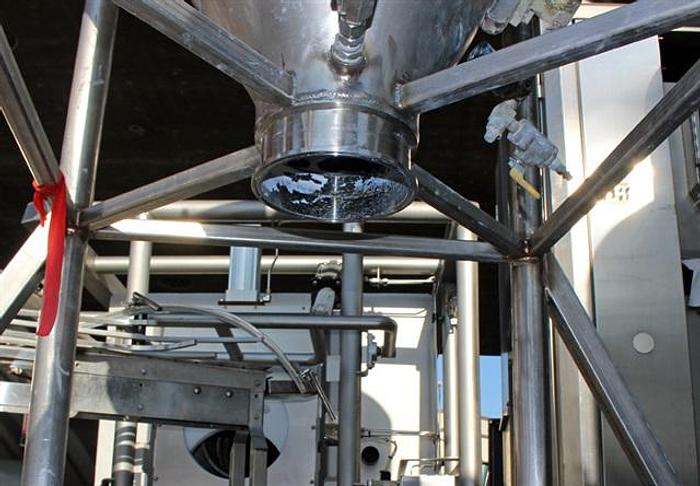 Used Vacuum Hopper, 38" diam x 28" straight x 28" tall cone