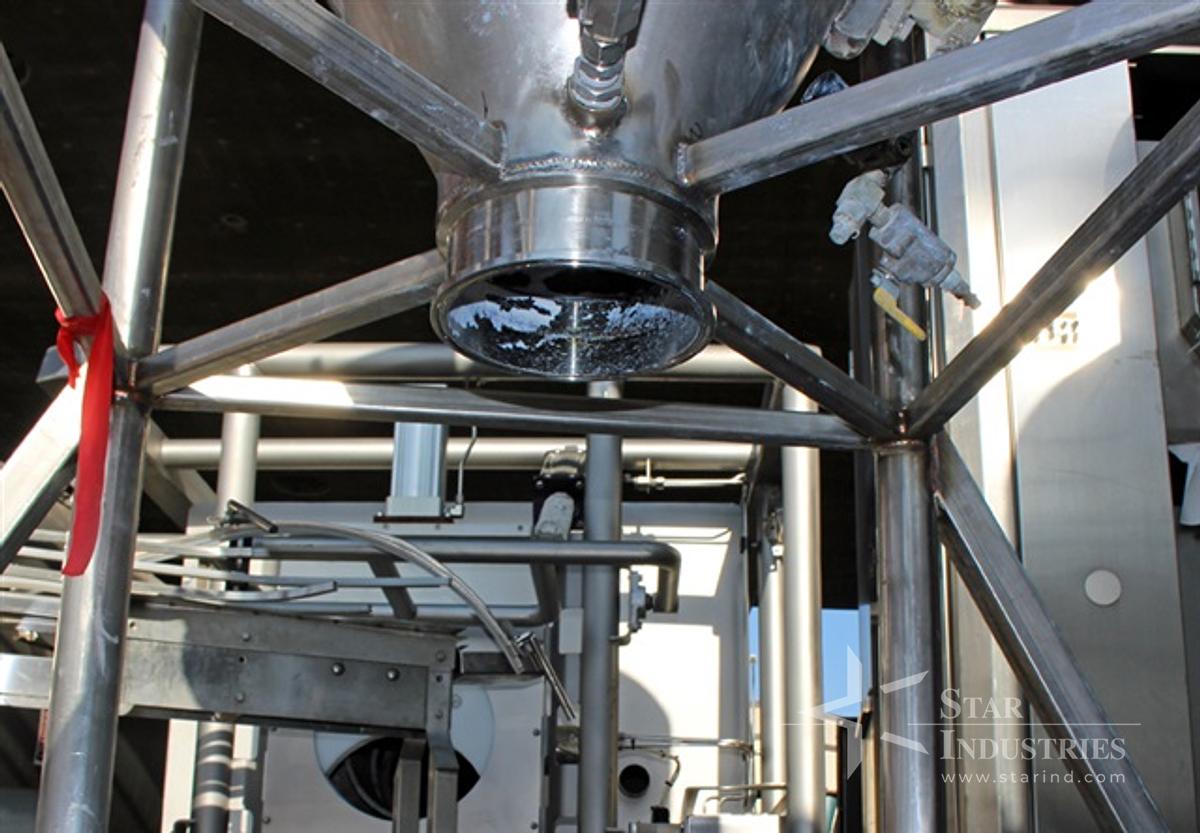 Used Vacuum Hopper, 38" diam x 28" straight x 28" tall cone