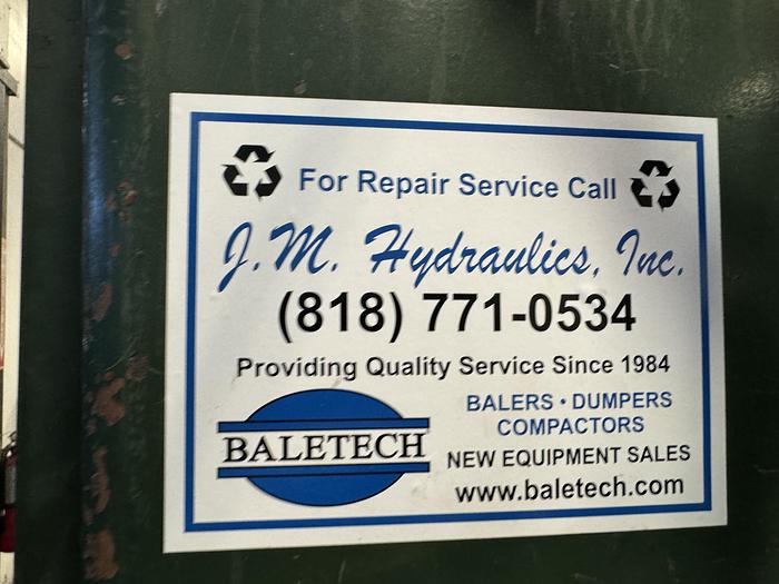 Used Baletech Cardboard Baler