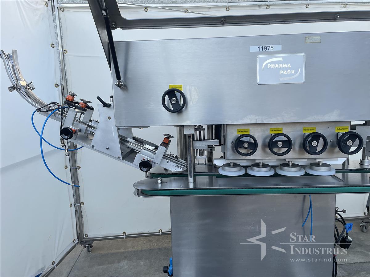 Used Pharma Pack Capper w/ Elevator