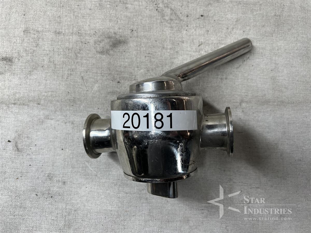 Used Tri-Clover Stainless Steel Shut-Off Valve