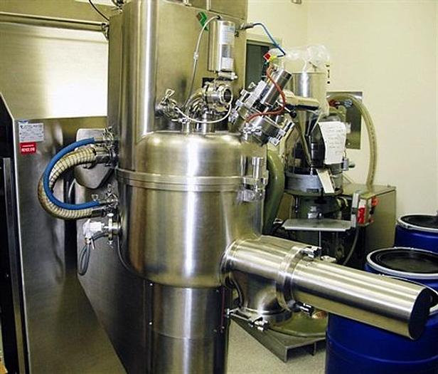 Used Zanchetta Roto P 50 Hi-Shear 38 liter Vacuum Granulation Batch Dryer