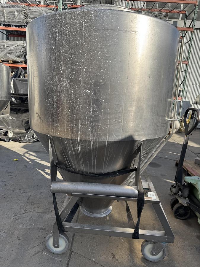 Used Tote, Bohle Bin, Stainless Steel