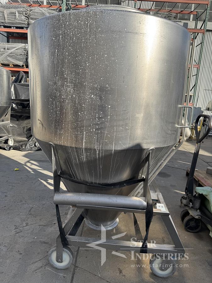 Used Tote, Bohle Bin, Stainless Steel