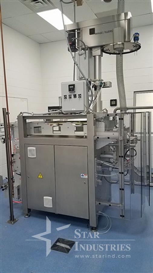 Used Viking Masek Model S250 Vertical Form/Fill/Seal Machine w/ Markem Printer