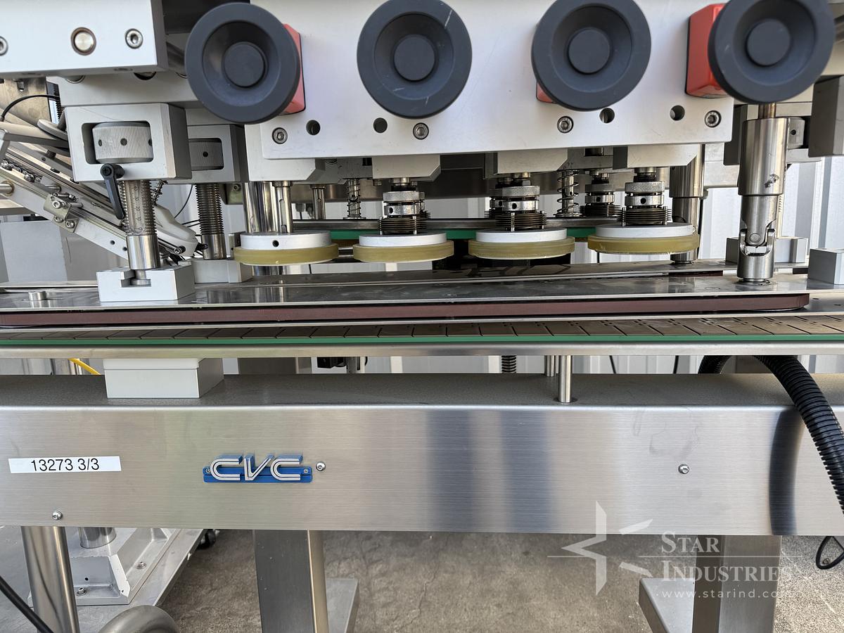Used CVC 8-spindle Capper w/ Elevator & Conveyor