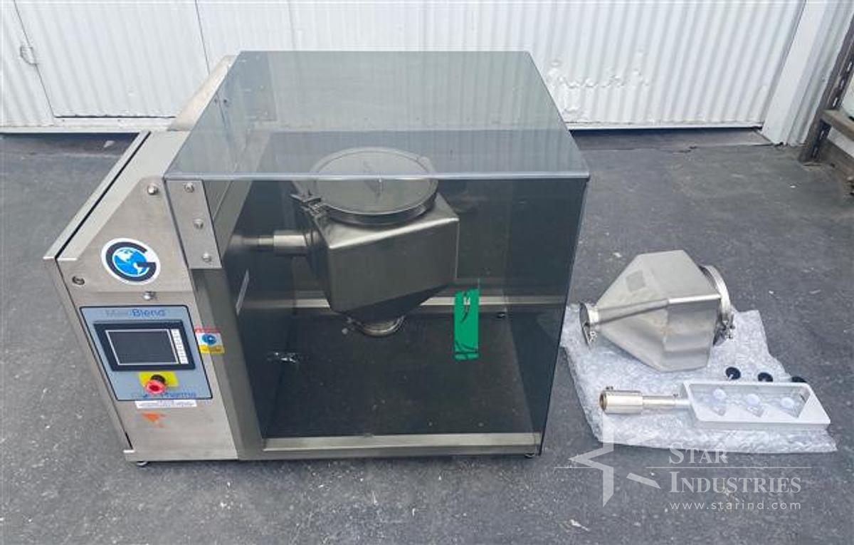 Used GlobePharma Maxi-Blend Mixer w/ 16 and 8 qt Bins and a 3 jar mixing arm