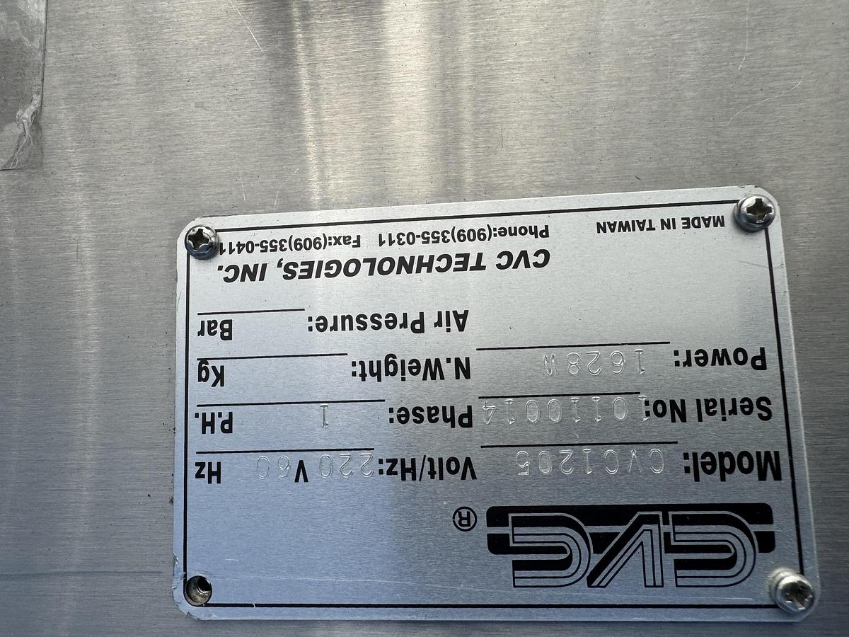 Used CVC 8-spindle Capper w/ Elevator & Conveyor