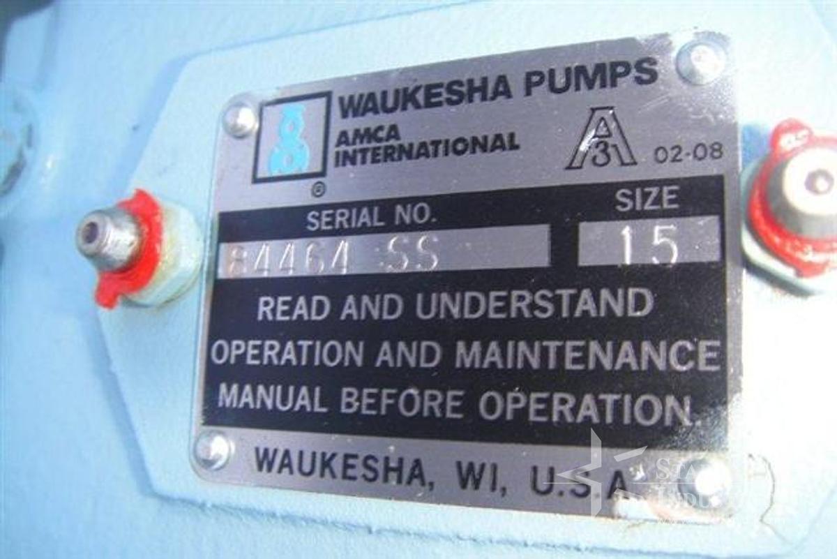 Used Waukesha Model Size 15 Pump