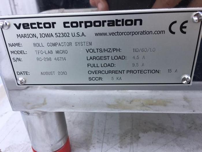 Used Vector Freund TFC-Lab Micro Roller Compactor
