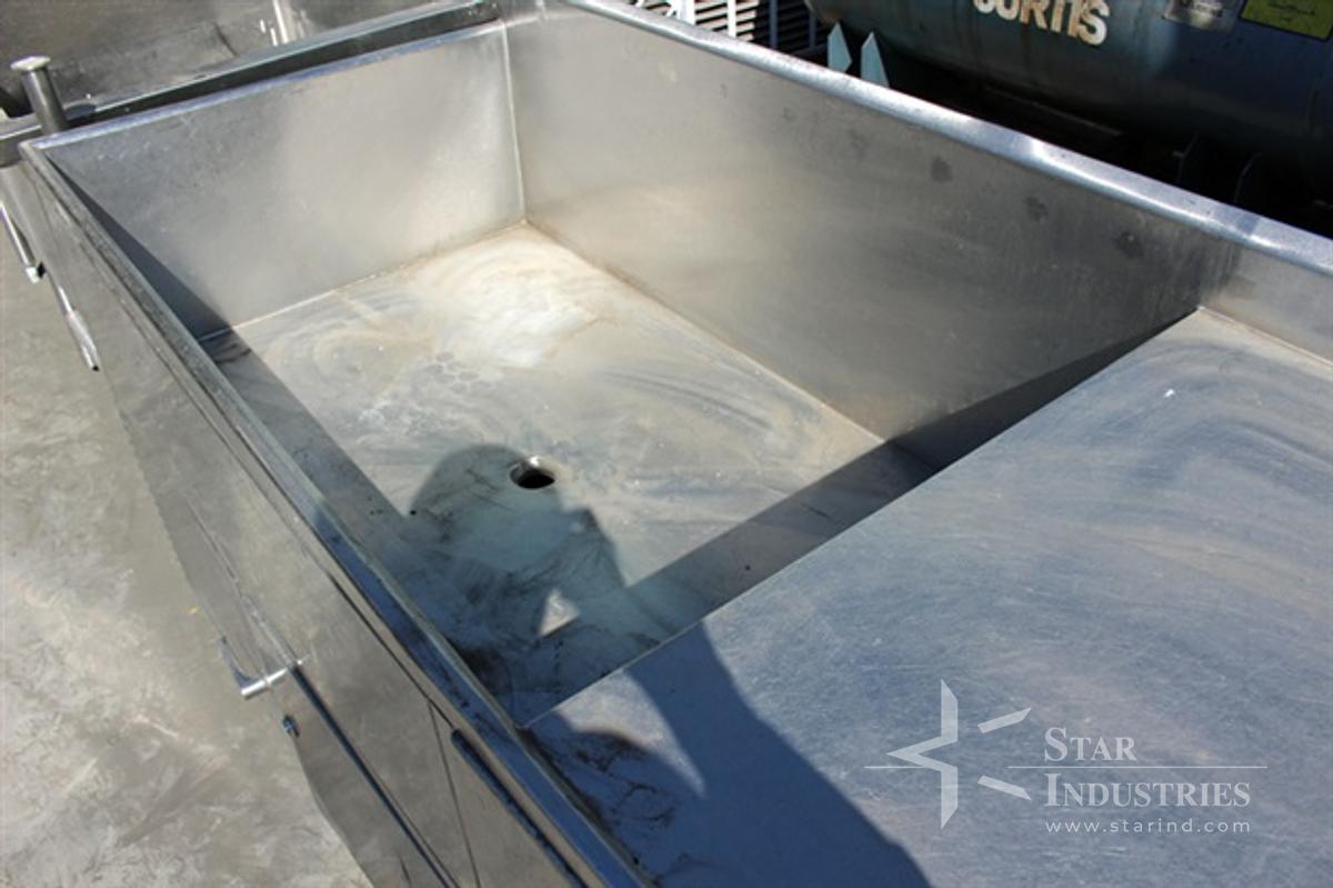 Used Stainless Steel Washing Table 74" x 32"