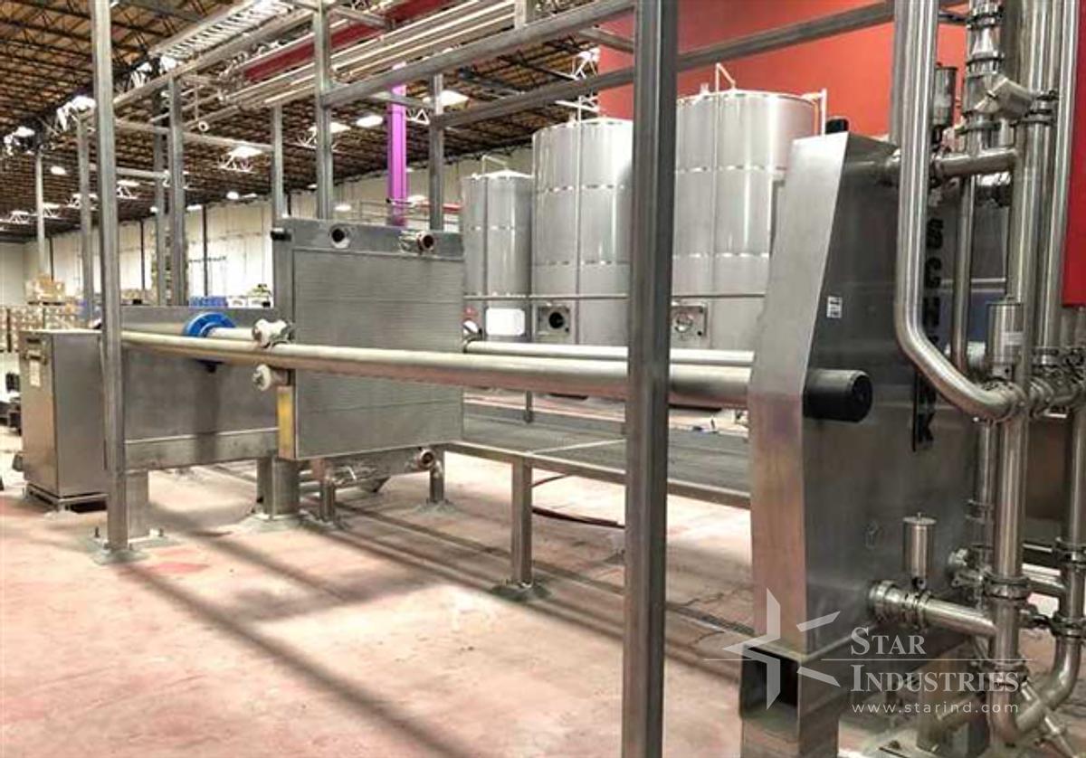 Used Schenk Filterbrau Niro1200/175 approx. 400 sq. meter Filter Press