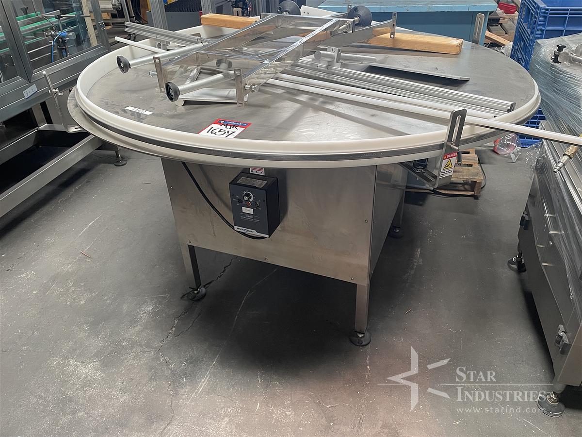 Used Hytek 60'' S.S. Accumulating Table
