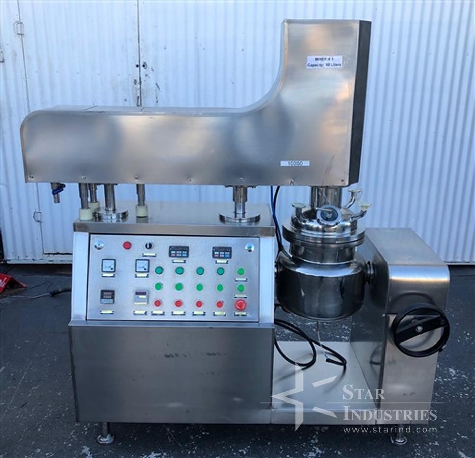 Used 10 Liter Stainless Steel Triple Motion Mixer
