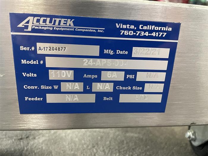 Used Accutek Labeler Model 24-APS-004