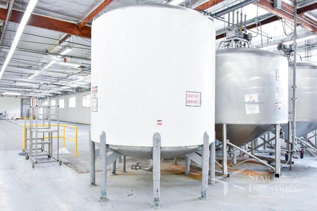 Used 3,000 gallon Insulated S.S. Tank, 98'' Dia. x 94'' Tall