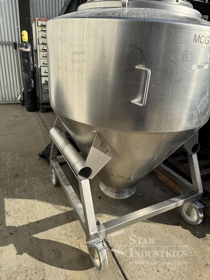 Used Bohle Bin, Stainless Steel