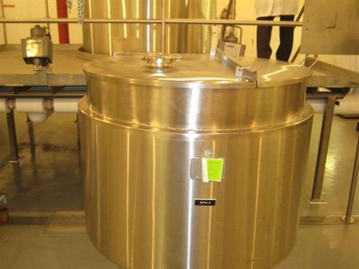 Used 500 Liter Stainless Steel Kettle