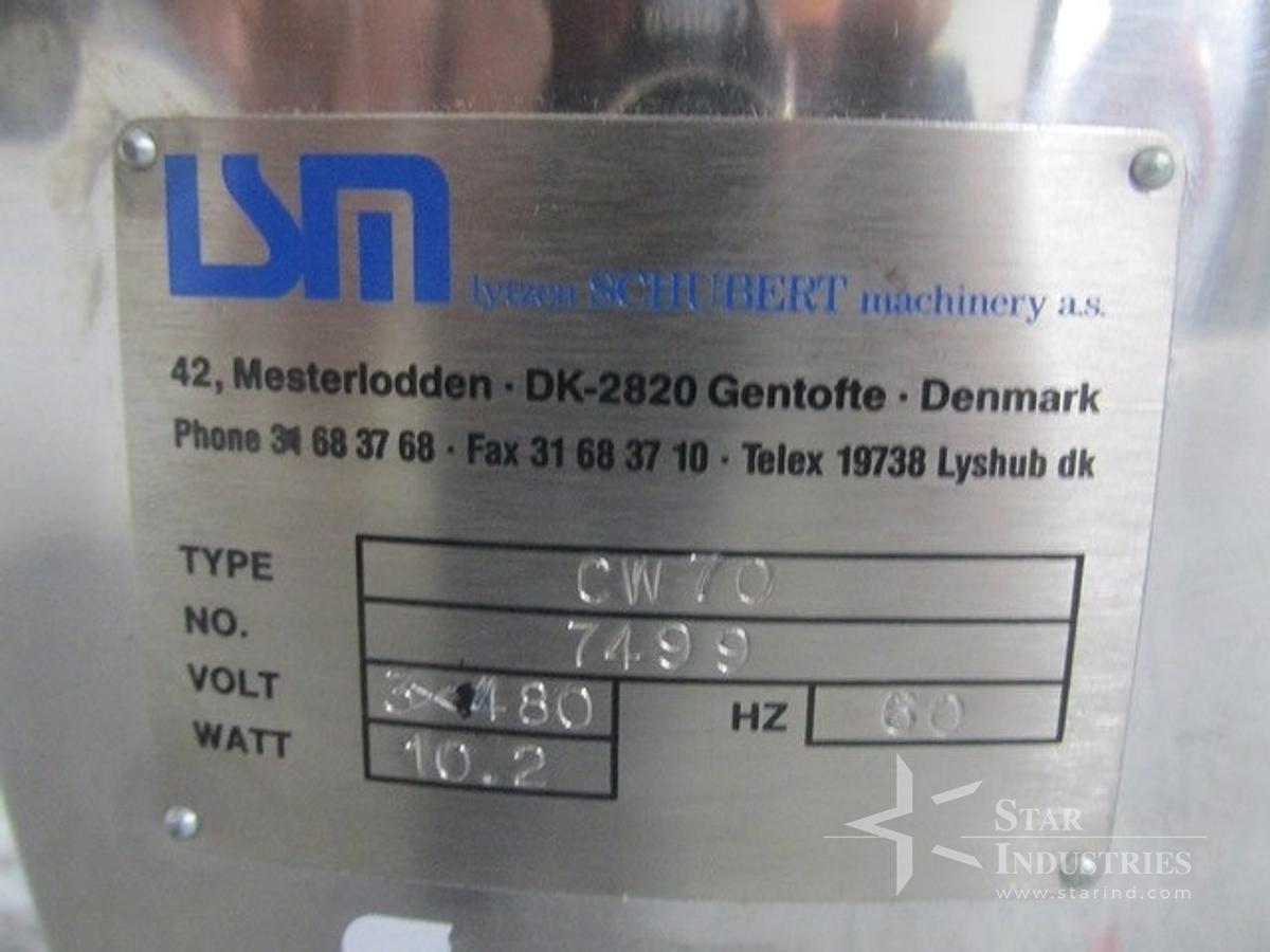 Used CW70 LYTZEN SCHUBERT STOPPER WASHER, S/S