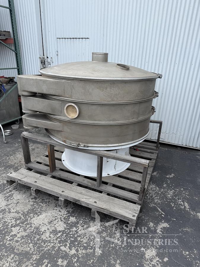Used Sweco 60" Separator, 3-deck,2 Seperations, carbon steel