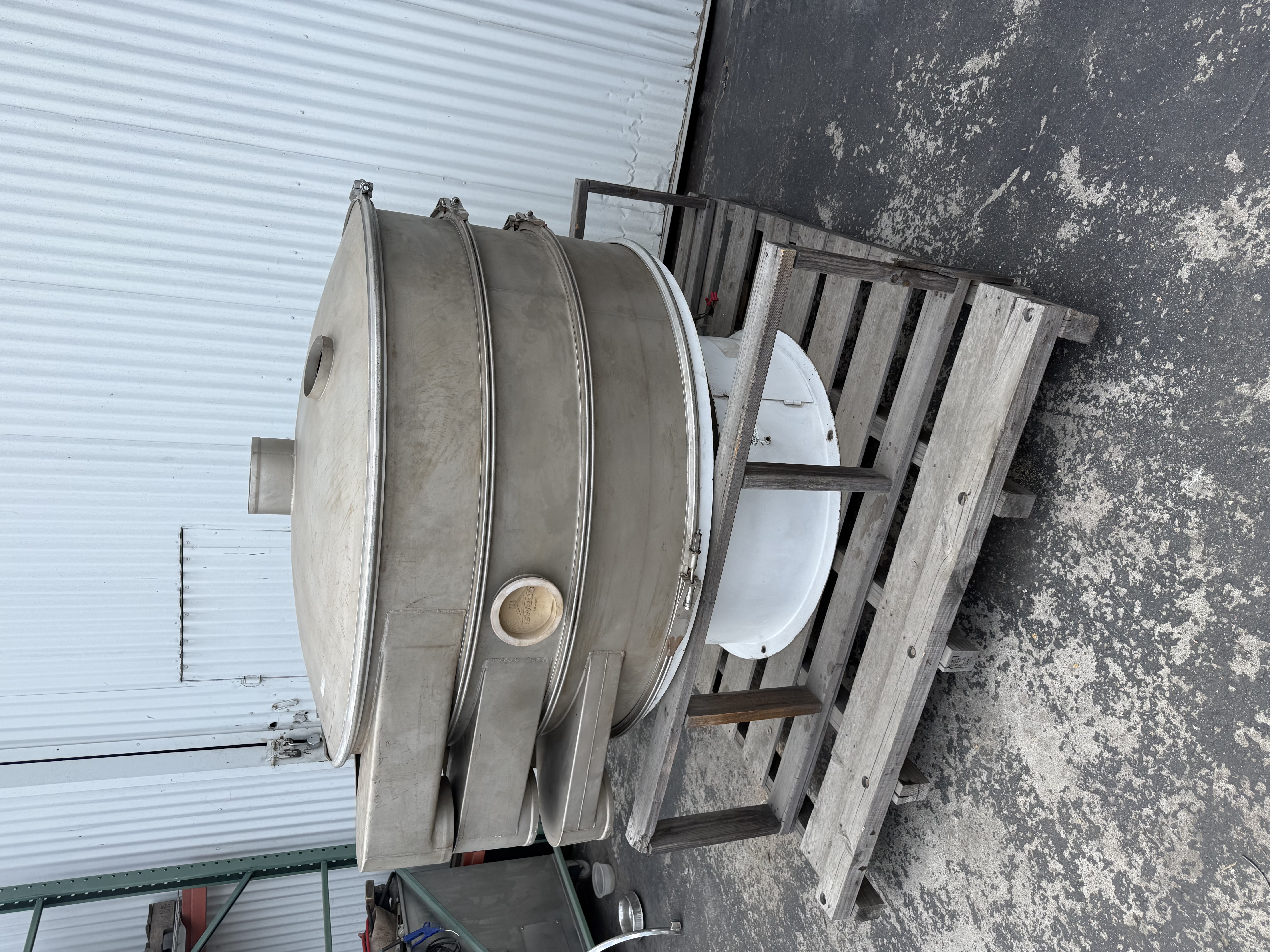 Used Sweco 60" Separator, 3-deck,2 Seperations, carbon steel
