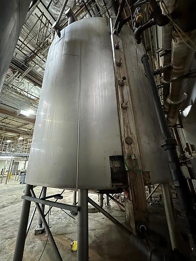 Used Tank, 6,000 Gallon, 316 Stainless Steel, Jacket, Double Agitation