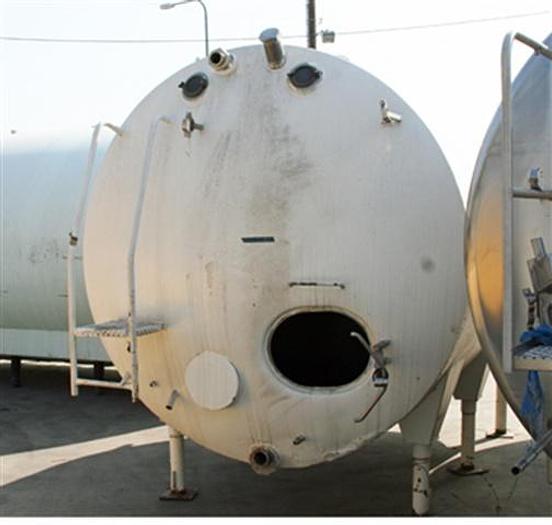 Used 3,000 gallon Storage Tank, s.s., horizontal